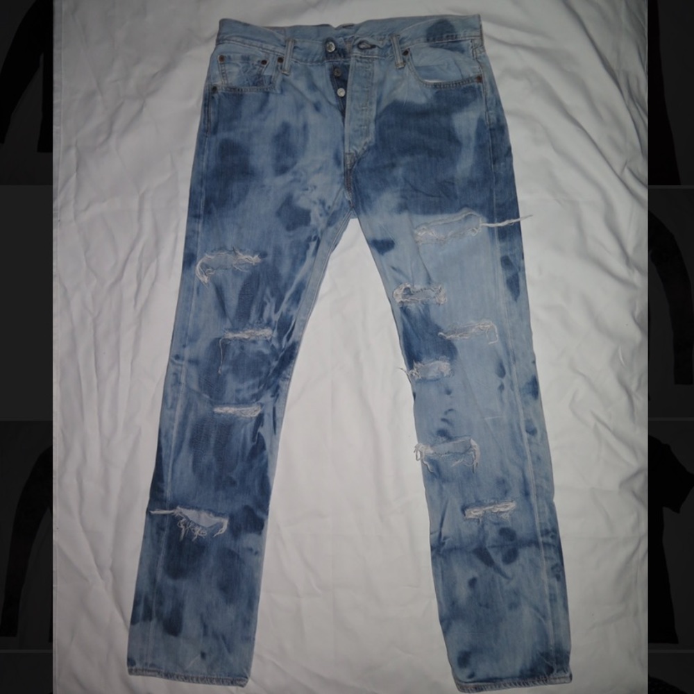 Levi’s 501 Custom bleach dye